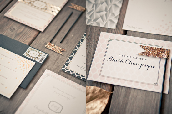 glitter paper flag accents