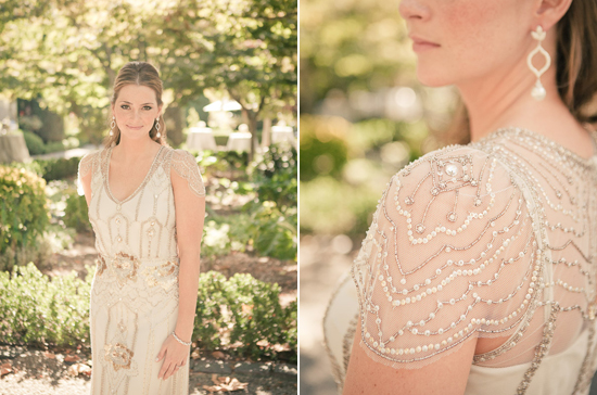 Jenny Packham beaded cap sleeve wedding dress