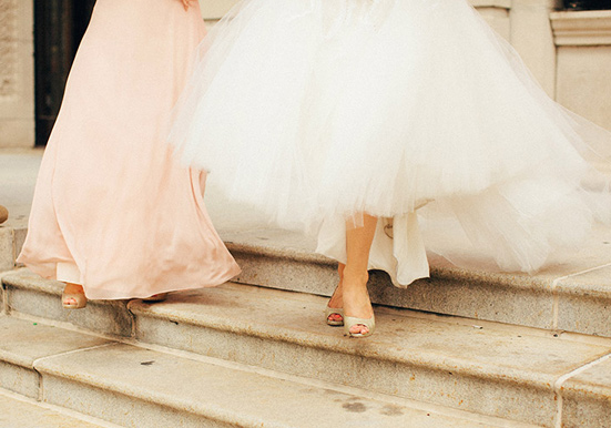 Pink and coral Chicago museum wedding 