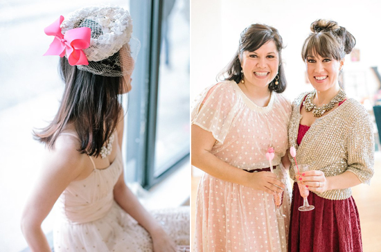 festive hats and birdcage veils