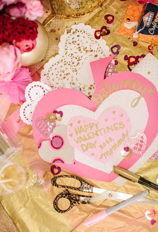 handmade paper heart Valentine