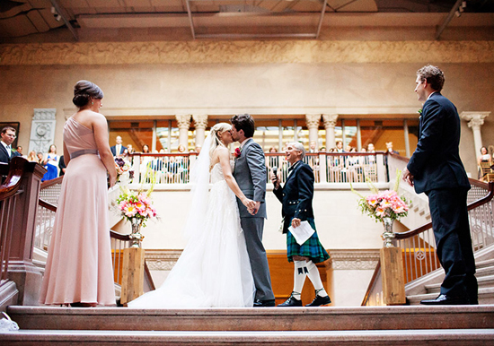 The Art Institute, Chicago wedding ceremony