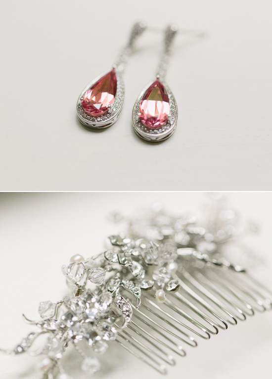 Hair Comes the Bride hairpiece and R.H Macy & Co. drop earrings Hair Comes the Bride hairpiece and R.H Macy & Co. drop earrings
