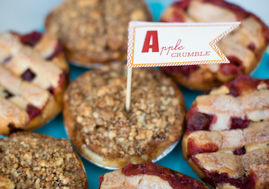 individual apple pies and paper flag topper individual apple pies and paper flag topper