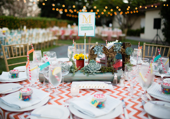 alphabet table cards, letter-shaped terrariums, and succulent centerpieces alphabet table cards, letter-shaped terrariums, and succulent centerpieces