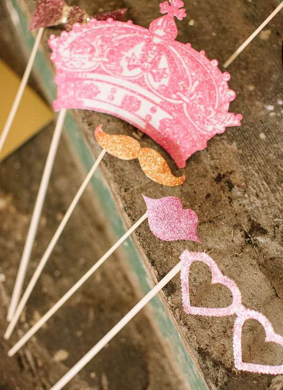 girly photo booth props