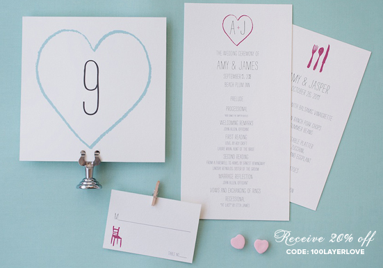 Hello Lucky! wedding invites Hello Lucky! wedding invites