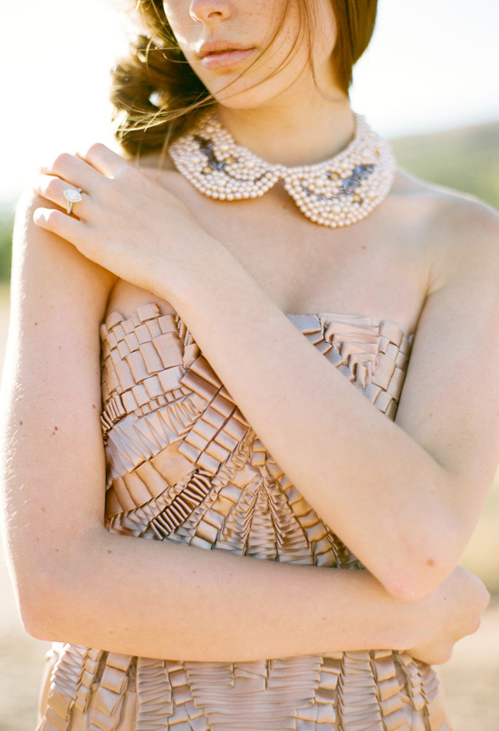 metallic desert-styled shoot 