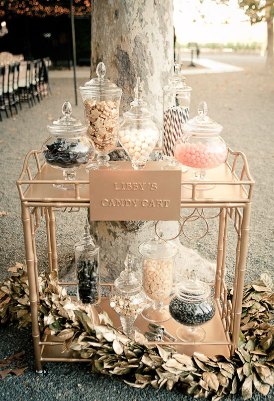 vintage dessert cart