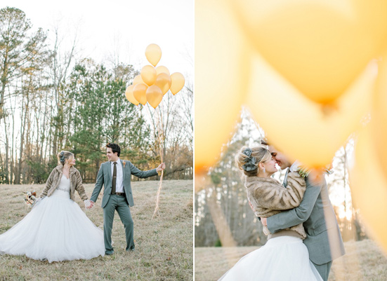 gold winter wedding inspiration
