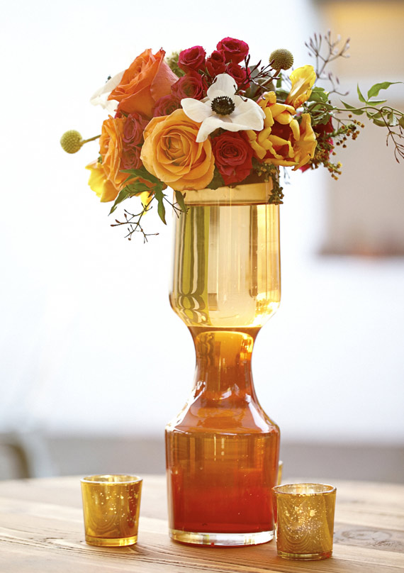 60's modern floral arrangement | 100 Layer Cake
