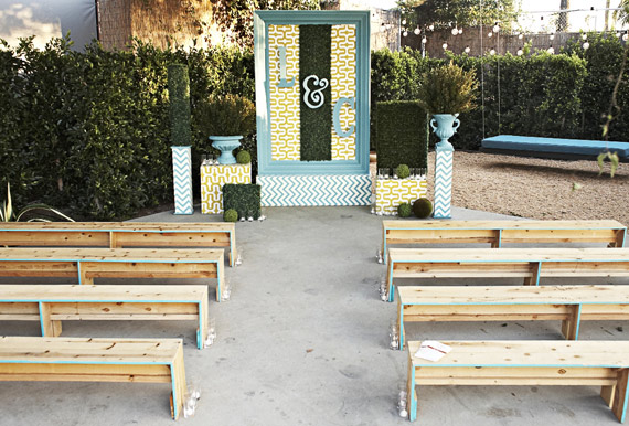 Modern ceremony idea | | 100 Layer Cake