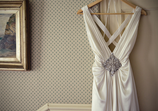 Jenny Packham embellished satin wedding dress | Photo by Marianne Taylor Jenny Packham embellished satin wedding dress | Photo by Marianne Taylor
