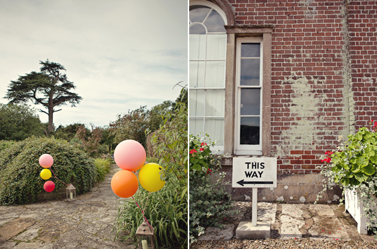balloon-adorned garden path | Photo by Marianne Taylor balloon-adorned garden path | Photo by Marianne Taylor