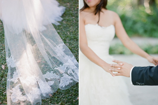floral lace veil | Photo by KT Merry 