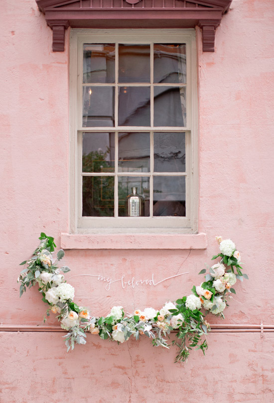 Floral garland | Photo by Jeremy Harwell | Florals by Amy Osaba Floral garland | Photo by Jeremy Harwell | Florals by Amy Osaba