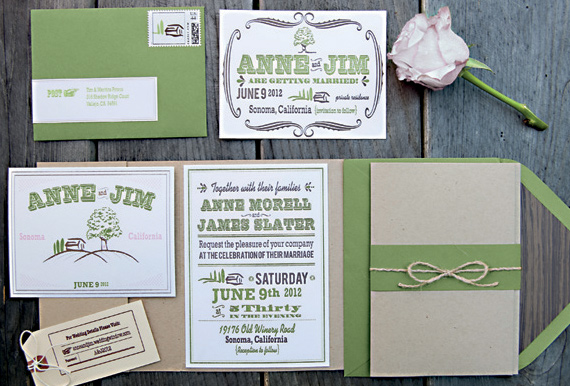 Letterpress wedding invites | 100 Layer Cake Letterpress wedding invites | 100 Layer Cake
