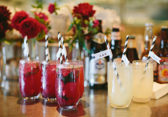 colorful cocktails and black and white striped straws| Photo by Jessica Burke colorful cocktails and black and white striped straws| Photo by Jessica Burke