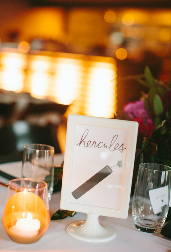 custom table signs | Photo by Jessica Burke custom table signs | Photo by Jessica Burke
