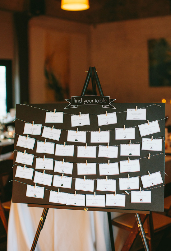 simple black and white escort cards | Photo by Jessica Burke simple black and white escort cards | Photo by Jessica Burke