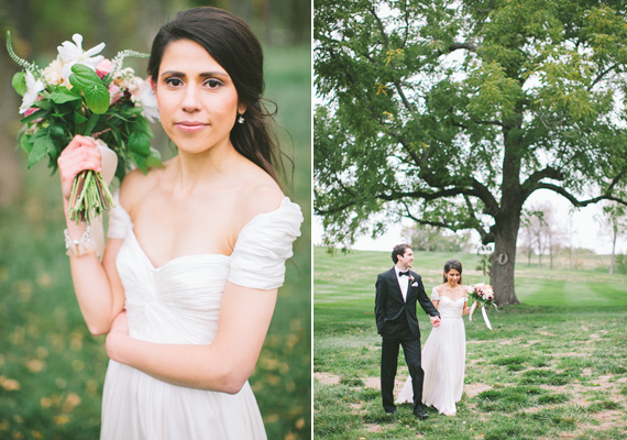 Reem Acra wedding dress | Steven Michael Photo | 100 Layer Cake