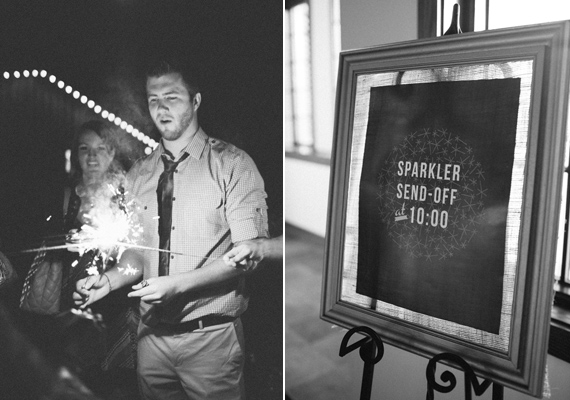 Sparkler Send off | photo Ciara Richardson | 100 Layer Cake