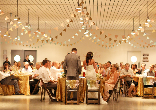 paper bunting garlands | Photo by Kimberly Genevieve