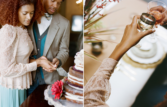 Intimate restaurant elopement | 100 Layer Cake Intimate restaurant elopement | 100 Layer Cake