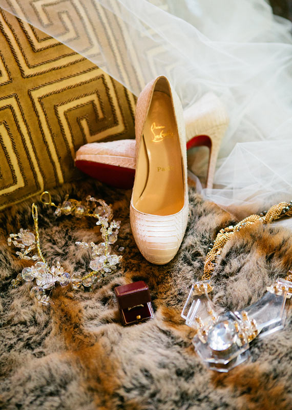 Christian Louboutin wedding shoes | photos by Shannon Nastasha Weddings | 100 Layer Cake
