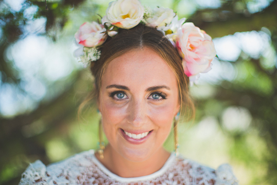 Floral crown | Photos by Cana Family | 100 Layer Cake