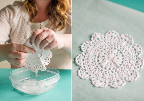 diy doily cocktail stir | 100 Layer Cake