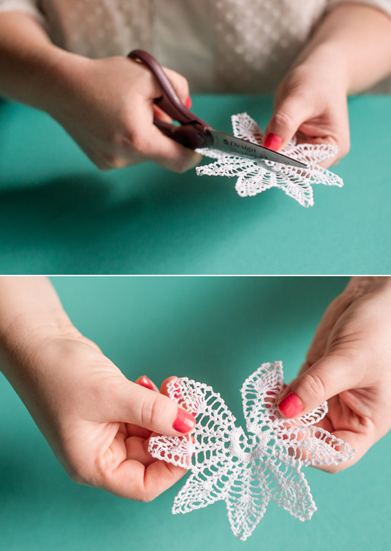 diy doily cocktail stir | 100 Layer Cake