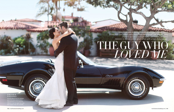Amanda and Tim's wedding in Martha Stewart Weddings