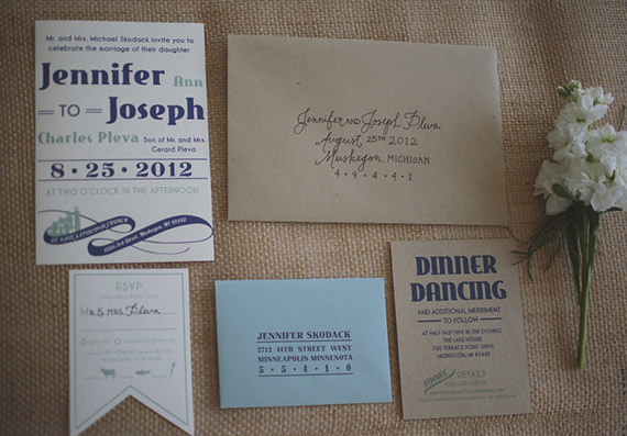 Nautical wedding invitations | Photo by Lime Green Photography | 100 Layer Cake