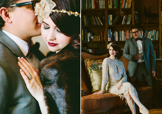 Great Gatsby wedding inspiration | photos by Lauren Scotti | 100 Layer Cake