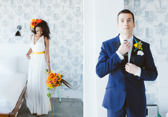 Neon wedding ideas | photo by Amber Gress | 100 Layer Cake 