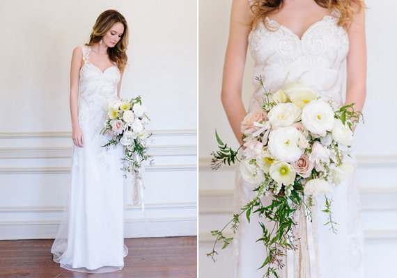  Claire Pettibone wedding dress | photos by Annabella Charles Photography | 100 Layer Cake
