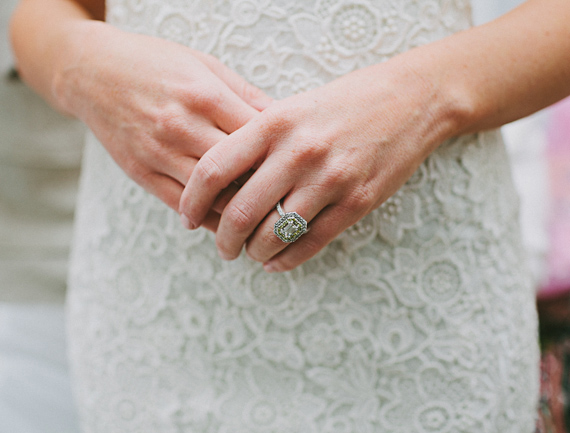 Lace wedding dress | photo by Amber Vickery Photography | 100 Layer Cake