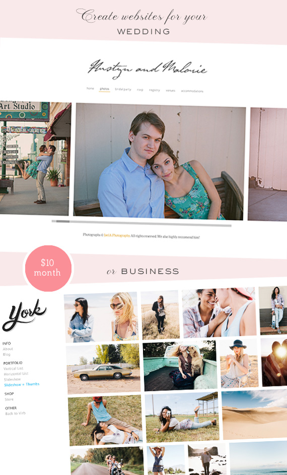 Virb Build your own website | 100 Layer Cake