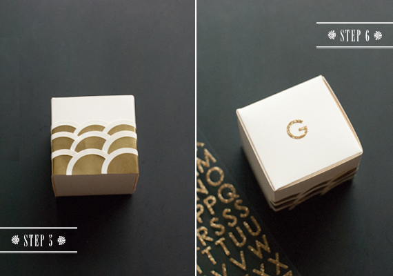 DIY Art Deco style wedding favors | 100 Layer Cake