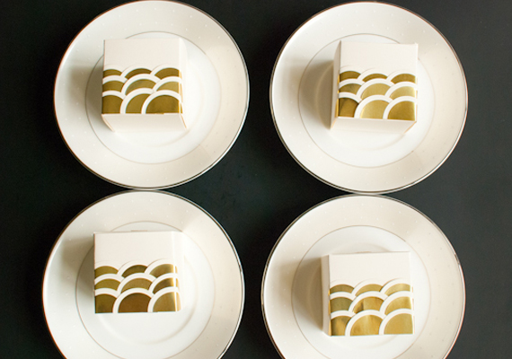 DIY Art Deco style wedding favors | 100 Layer Cake