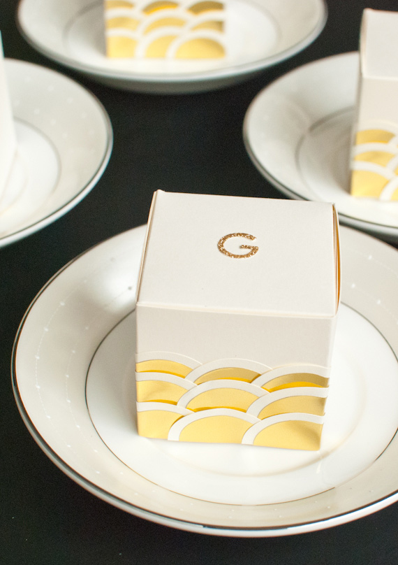 DIY Art Deco style wedding favors | 100 Layer Cake