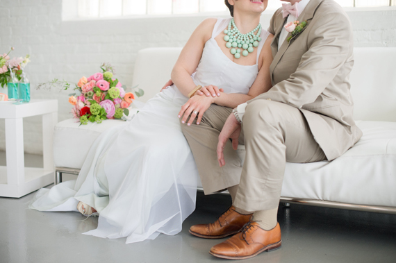 Modern geometric wedding decor ideas | photo by Amanda Megan Miller | 100 Layer Cake