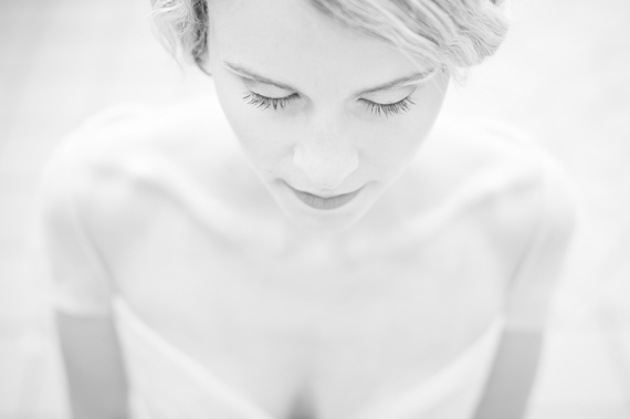 Reem Acra wedding dress | photo by Stacy Able | 100 Layer Cake