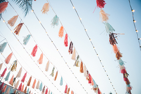 Decoración de fiestas con guirnaldas tassel