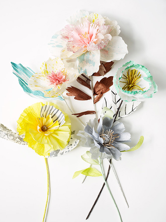 Paper flower book from Thuss + Farrell Wedding Inspiration 100