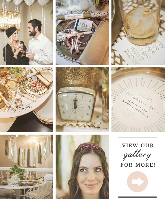 A glitz new years eve party | event design by Beijos Events | Read more -  http://www.100layercake.com/blog/