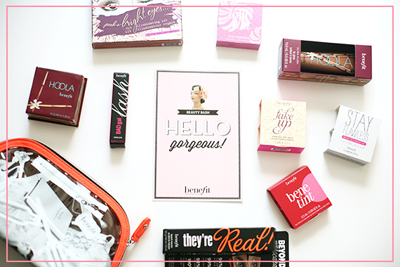 benefit cosmetics giveaway party for 10 friends make up kit 100 layer