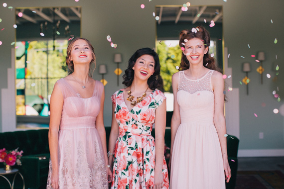 ModCloth bridesmaid dresses | Photo by Fondly Forever | Read more - http://www.100layercake.com/blog/?p=72601