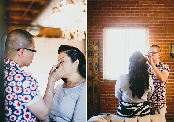 Dramatic wedding makeup | Photo by Phil Chester | 100 Layer Cake